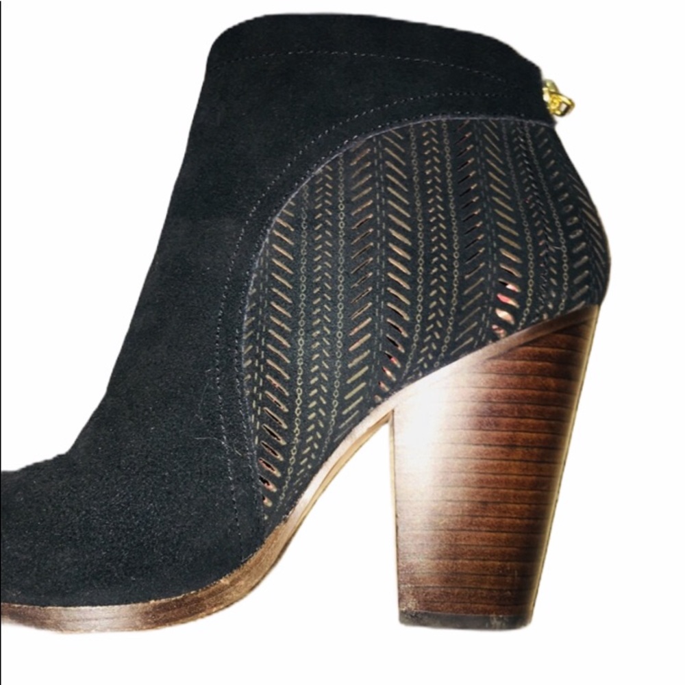 Coach Honey black suede block heel booties - Picture 7 of 10